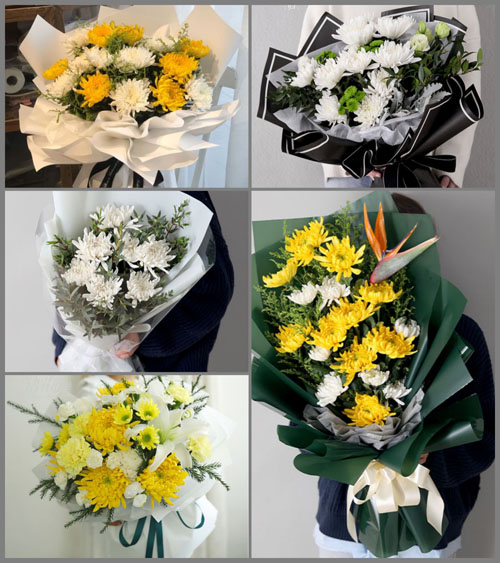 河北石家庄深泽县留村乡白事花束代送